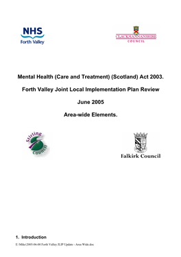 Mental Health (Care and Treatment) (Scotland) Act 2003