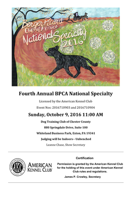 Fourth Annual BPCA National Specialty