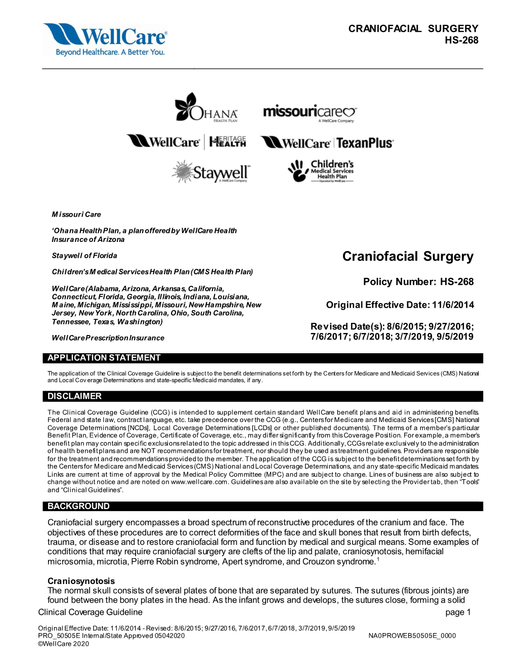 Craniofacial Surgery Hs-268