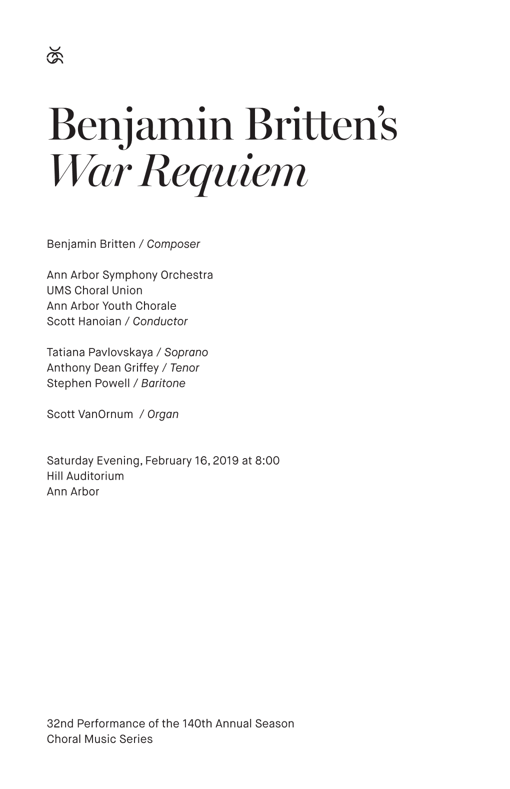 Benjamin Britten's War Requiem