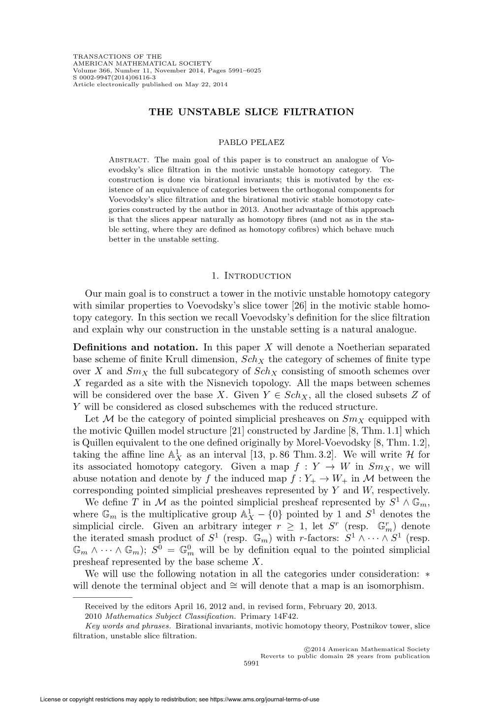 The Unstable Slice Filtration