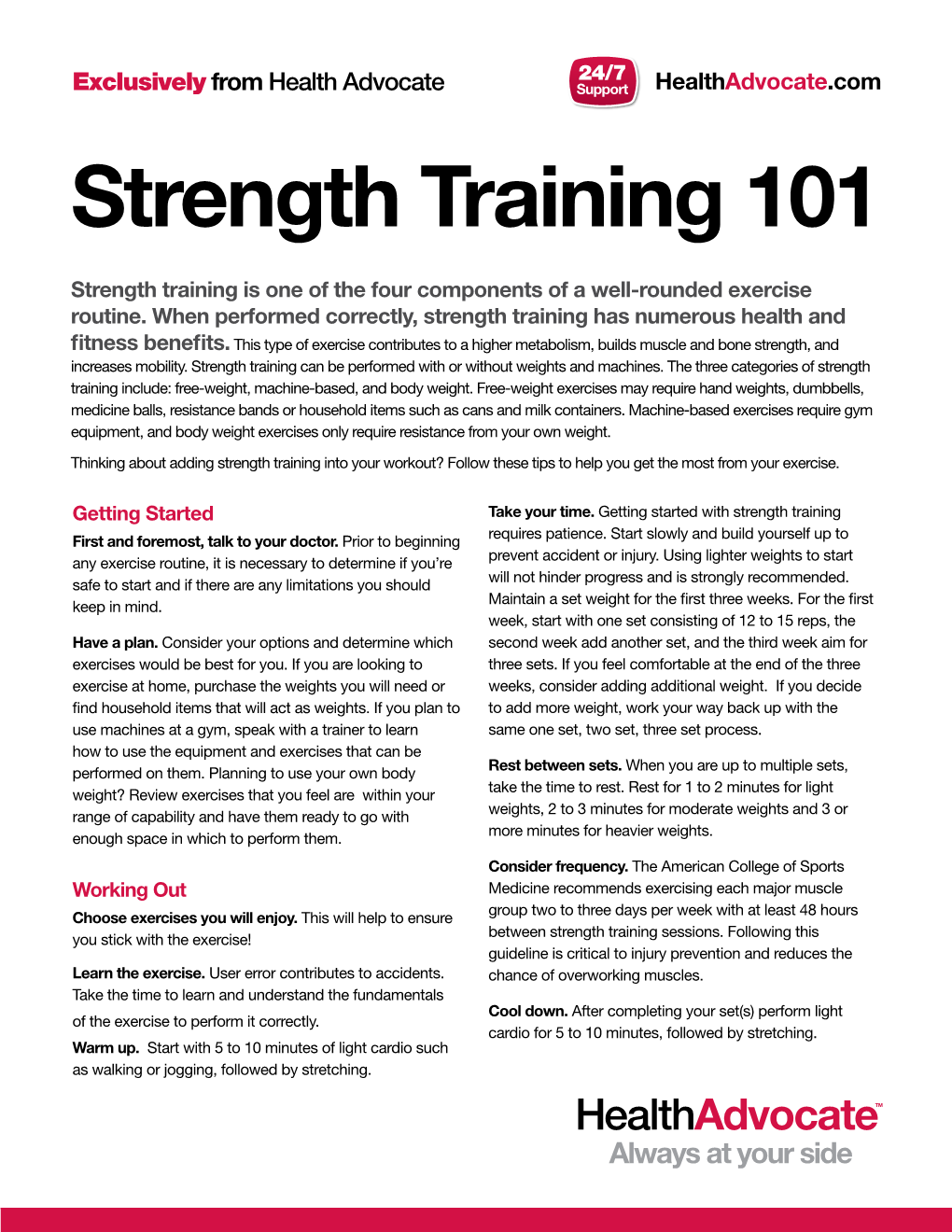 Strength Training 101