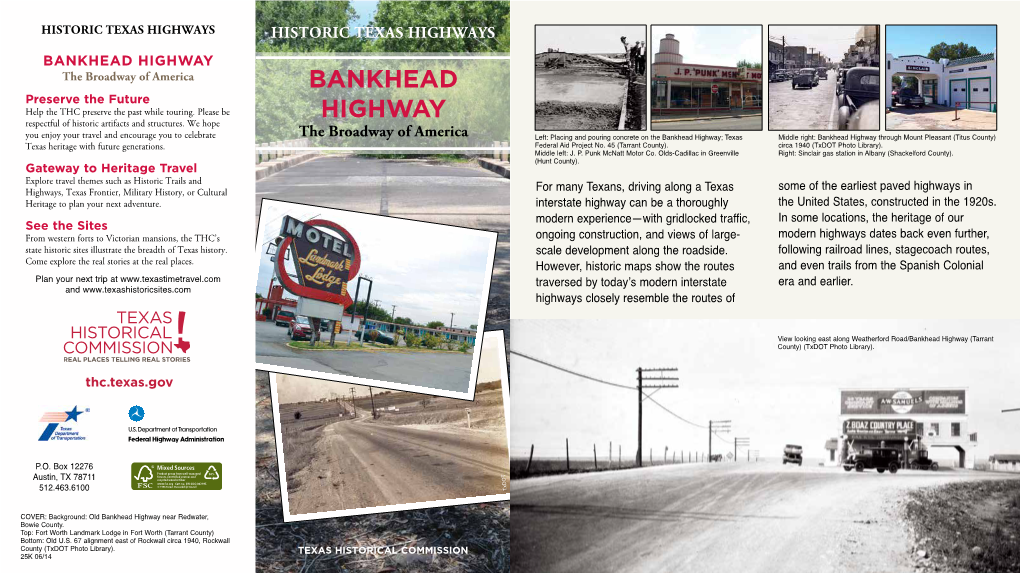 Bankhead Highway Brochure