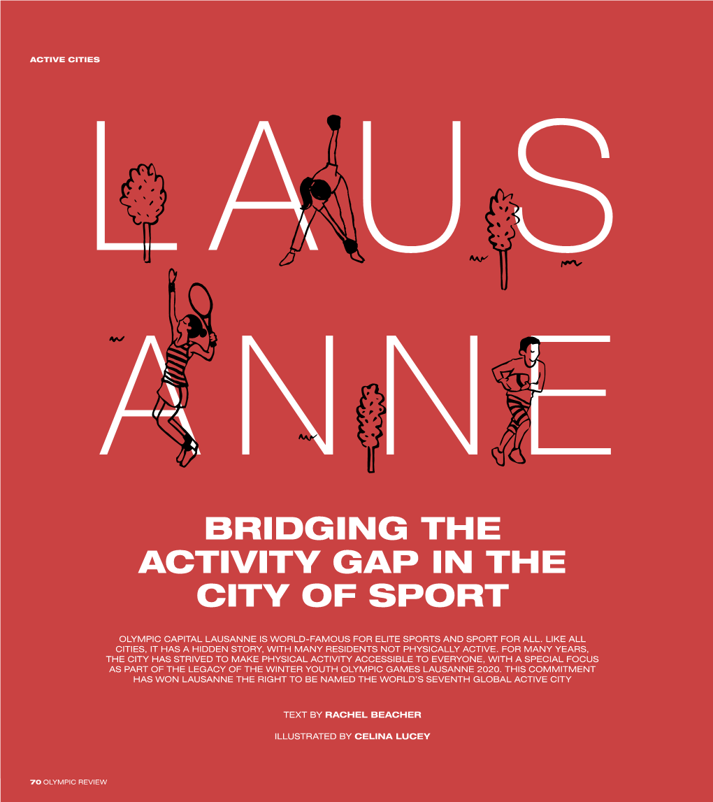 Bridging the Activity Gap in the City of Sport