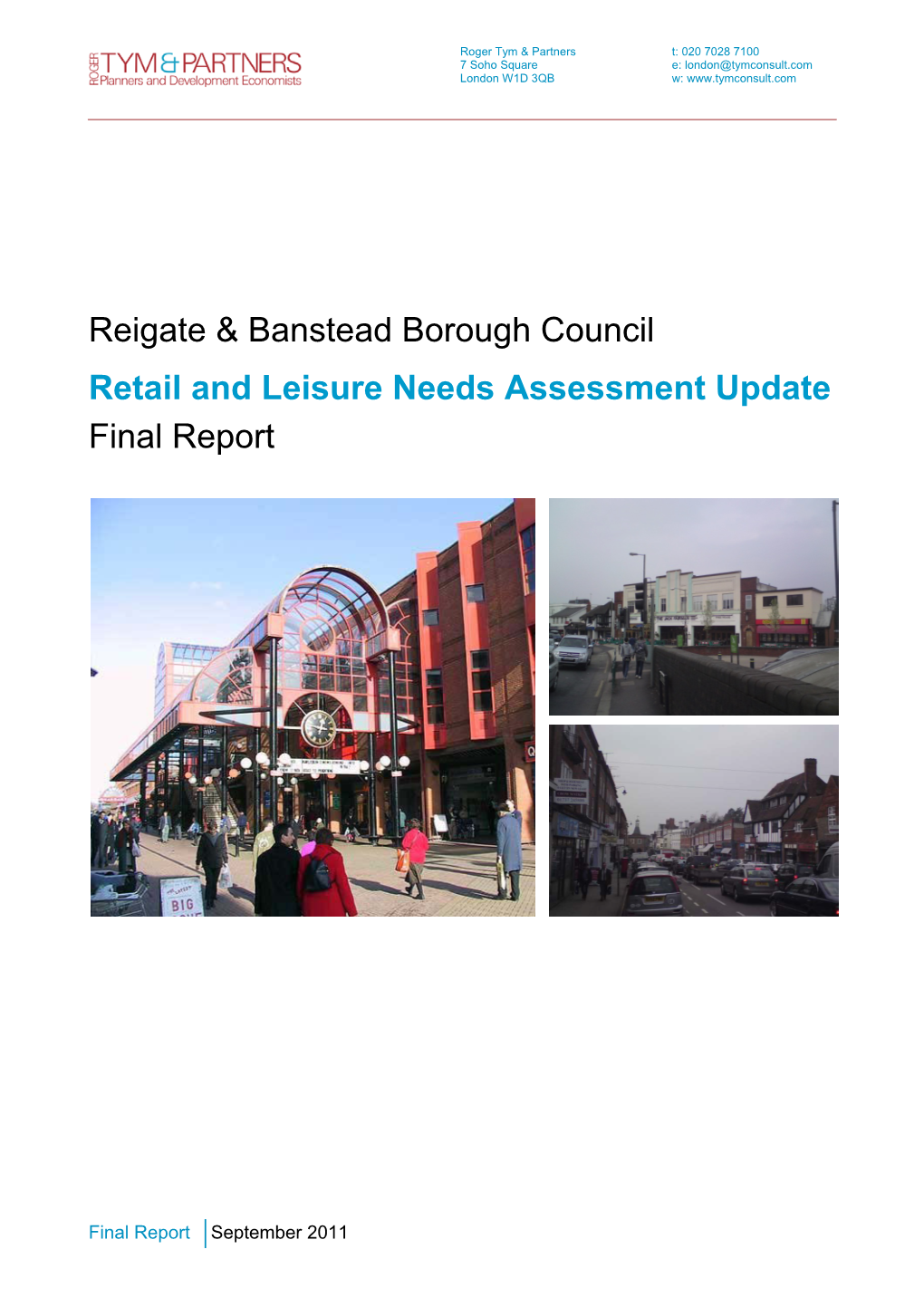 Reigate & Banstead Borough Council Retail and Leisure Needs