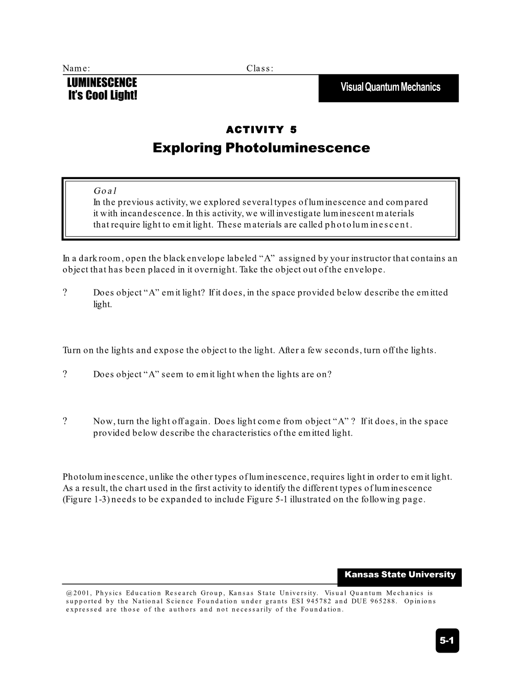 Exploring Photoluminescence