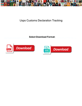 Usps Customs Declaration Tracking