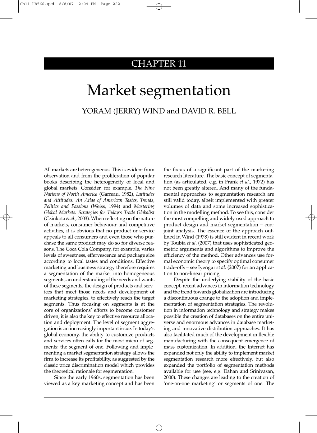 Market Segmentation