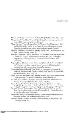 Ahmed, Sara. Living a Feminist Life. Durham, NC: Duke University Press, 2017. Ahmed, Sara. “White Men.” Feministkilljoys (Blog), November 4, 2014