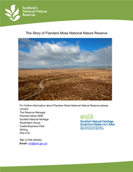 The Story of Flanders Moss National Nature Reserve