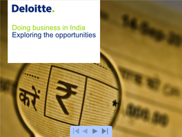 India Update on Tax Developments and Opportunities