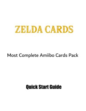 Quick Start Guide Most Complete Amiibo Cards Pack