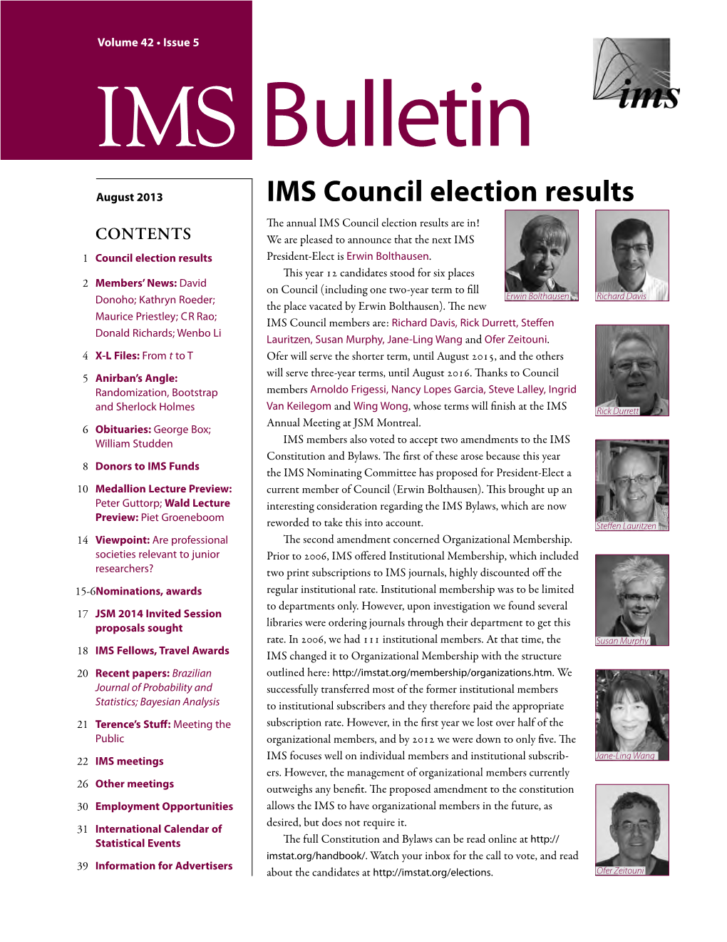 IMS Council Election Results