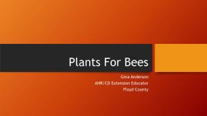 Plants for Bees