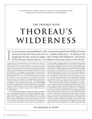 Thoreau's Wilderness