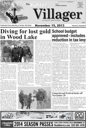 Diving for Lost Gold in Wood Lake