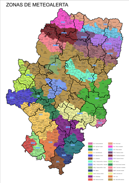 Zonas De Meteoalerta De Aragón