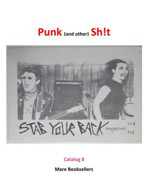 Punk(And Other) Sh!T Catalog 8 Mare Booksellers