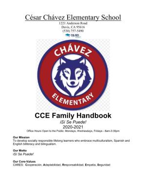 César Chávez Elementary School CCE Family Handbook
