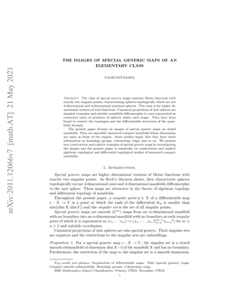 Arxiv:2011.12066V7 [Math.AT] 21 May 2021 C Oteui Pee Hs Asaeatatv Nteter Falge of Theory the in Attractive Manifolds