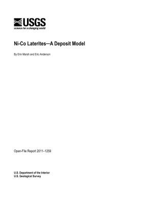 Ni-Co Laterites a Deposit Model
