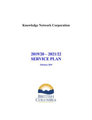 2019/20 – 2021/22 Service Plan