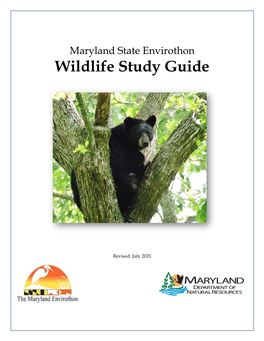 Maryland State Envirothon Wildlife Study Guide