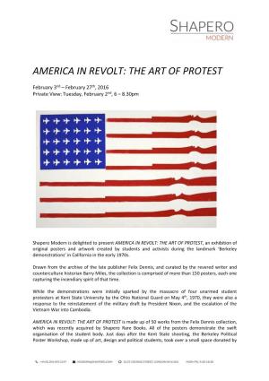 America in Revolt: the Art of Protest