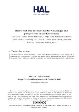 Bioaerosol Field Measurements