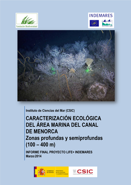 Informe Final Del Canal De Menorca CSIC