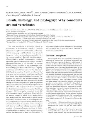 Fossils, Histology, and Phylogeny: Why Conodonts Are Not Vertebrates