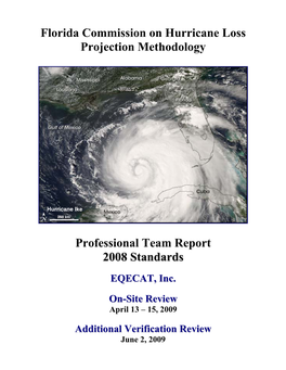 Florida Commission on Hurricane Loss Projection Methodology