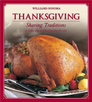 Williams-Sonoma Thanksgiving, Sharing Traditions
