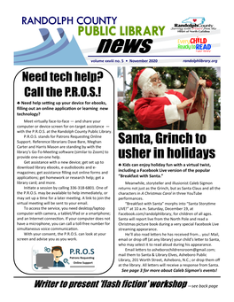 Santa, Grinch to Usher in Holidays