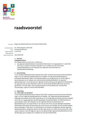 6. RV Regionale Detailhandelsvisie Amstelland-Meerlanden