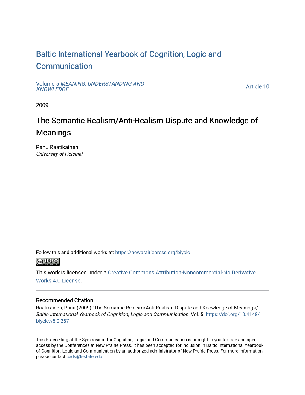 The Semantic Realism/Anti-Realism Dispute and Knowledge of Meanings