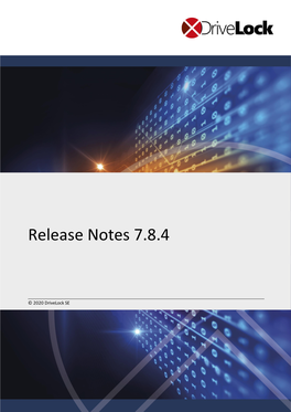 Release Notes 7.8.4
