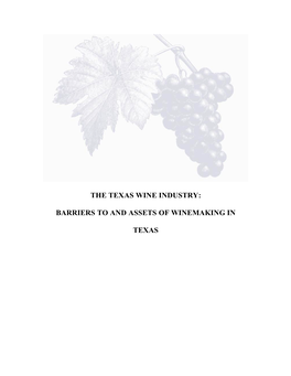 The Texas Wine Industry