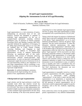 Model and Autonomous Levels of AI Legal Reasoning