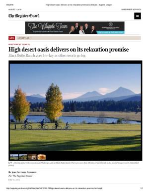 High Desert Oasis Delivers on Its Relaxation Promise | Lifestyles | Eugene, Oregon