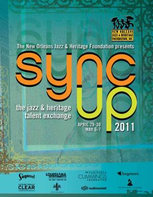 View the 2011 Sync up Program Book