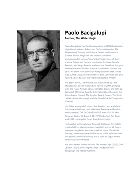 Paolo Bacigalupi