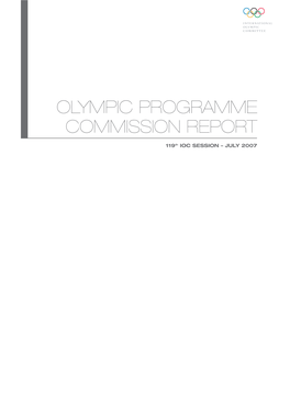 Olympic Programme Commission Report