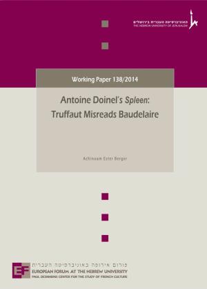 Antoine Doinel's Spleen: Truffaut Misreads Baudelaire