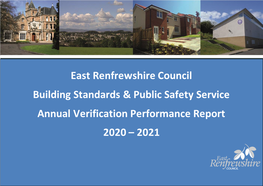 East Renfrewshire Council Building Standards & Public Safety Service