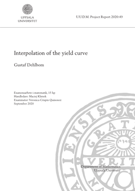 Interpolation of the Yield Curve
