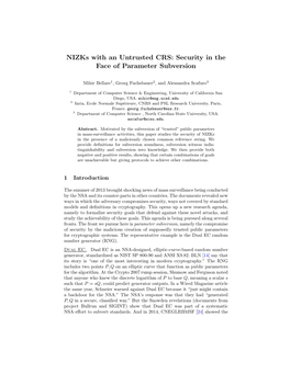 Nizks with an Untrusted CRS: Security in the Face of Parameter Subversion