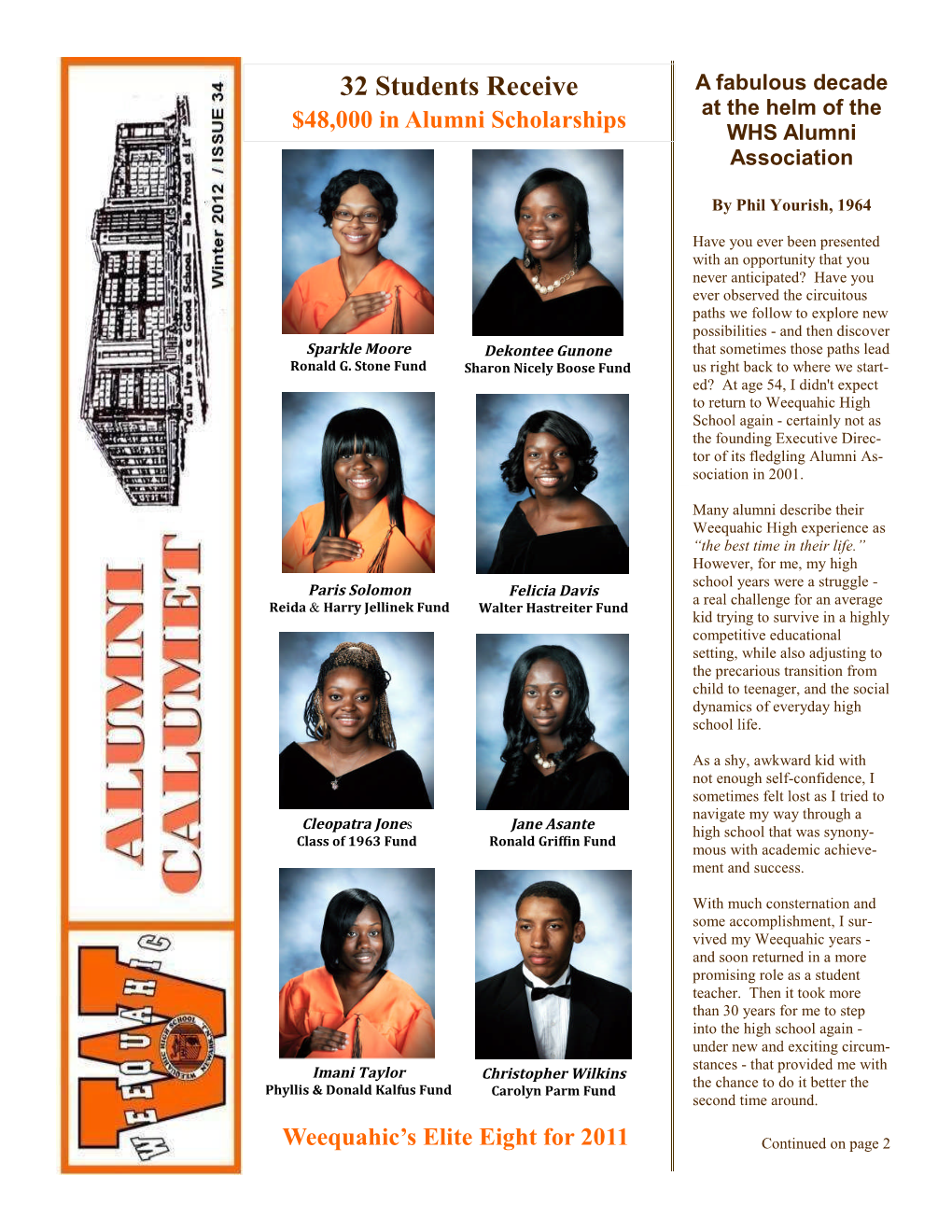 Alumni Calumet Newsletter Winter 34