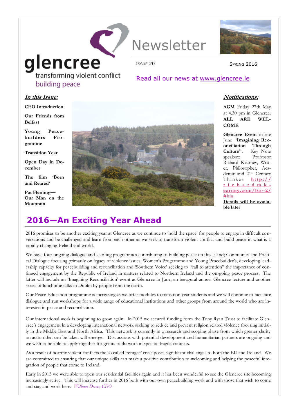 Spring Newsletter 2016