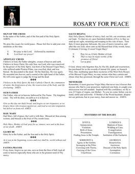 Rosary for Peace